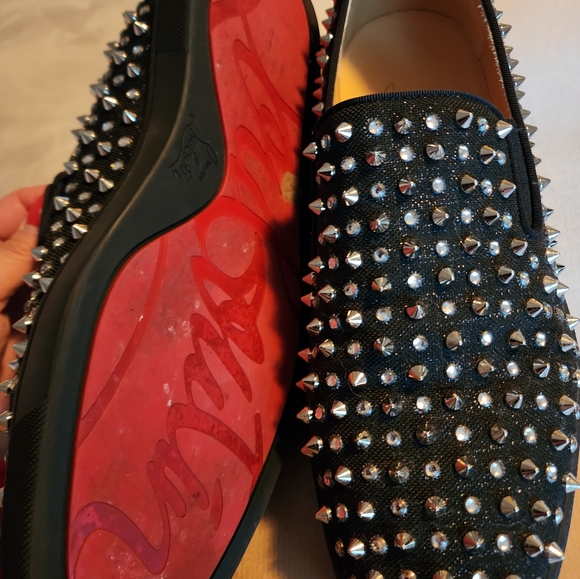 Dandelion spikes sz 10.5 US 43.5 black special edition Christian Louboutin - Picture 3 of 4